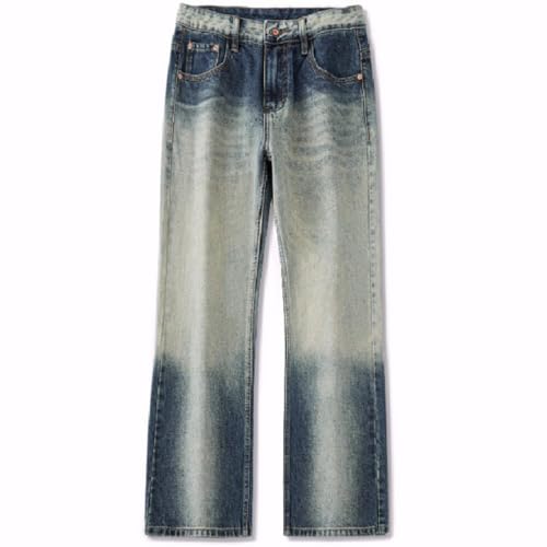 Jeans Pants Trousers Denim Spring and Autumn Micro Horn High Street Loose Classic Versatile Floor