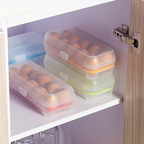 CSM Plastic Tray Storage Box for 10 Eggs (TRANSPARENT) Square