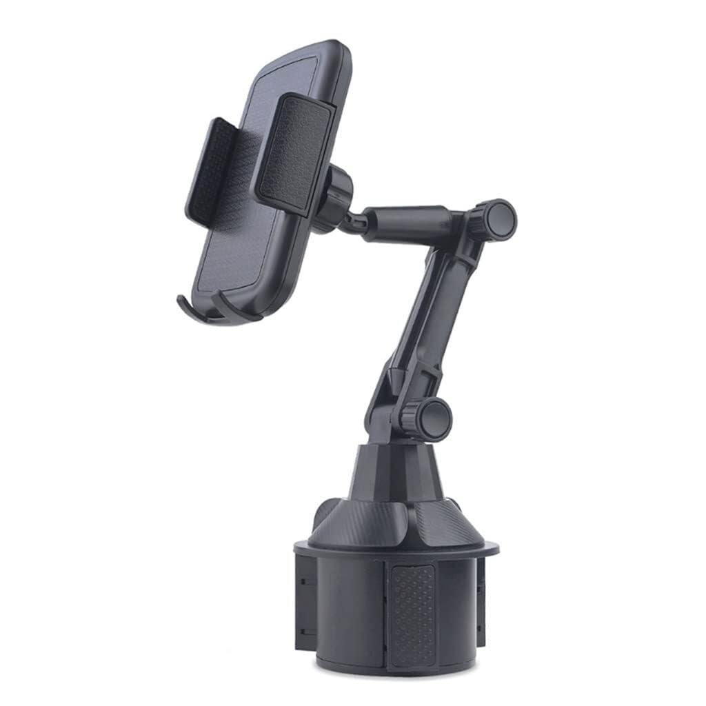 360 Adjustable Car Cup Holder Phone Mount for 3 5-6 7 Smartphones - SUV Truck Vehicle Cradle
