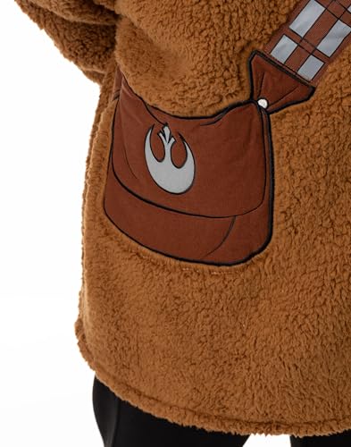 STAR WARS Unisex Wearable Blanket Hoodie | Adults Hooded Pullover Character Graphics4