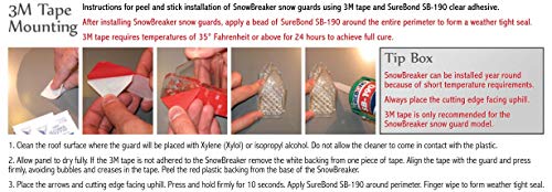 Snowbreaker 25Pcs Peelnstick & Adhesive Kit For Metal Steel Standing Seam Roof #TOP5