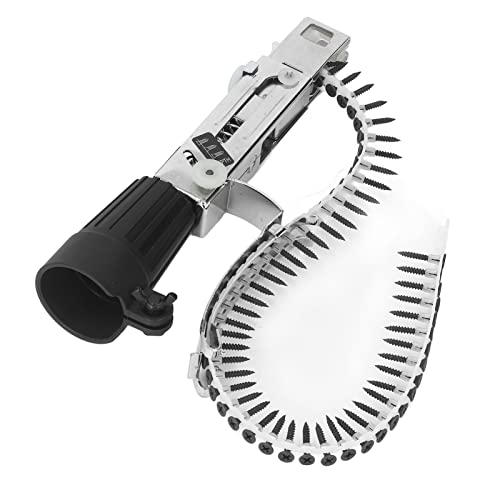 Automatic Drill Nailer Chain Nail Gun Adapter Aluminum Alloy Depth Adjustment Electric Drill for Wood Board Ceiling, Nail Gun Collating