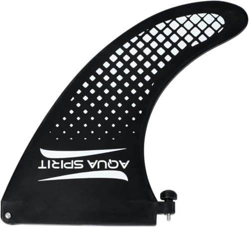Aqua Spirit SUP Replacement Curved Fin, Removable Inflatable Paddle Board Fin Lightweight Durable Suitable for Barracuda, Tempo, Splash, Flameback, Vanguard, Tidal King California & Miami & more