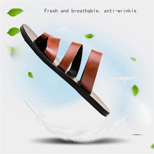 Yytcsjz Men Slip-On Clip-Toe Non-slip Bunion Corrector Beach Breathable Sandals, Stylish Open Toe Summer Beach Soft Durable Orthotic Flip Flops, for Dad, Men, Summer, Travel, Outdoor, Walking4