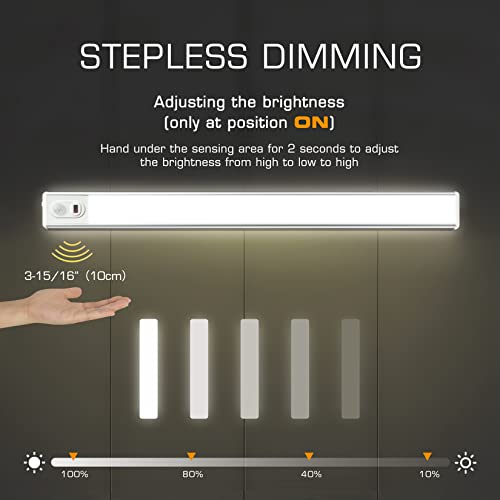 image for EverBrite 70LED Dimmer Under Cabinet Lighting, Hand Wave Control & Mot