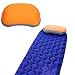 Generic Anti-Rutsch-Campingkissen, aufblasbares Kissen, komprimierbares Rucksackkissen, Strandkissen, ergonomisches Reiseluftkissen, Outdoor-Camp-Car-Flugzeug-Lendenwirbelstütze