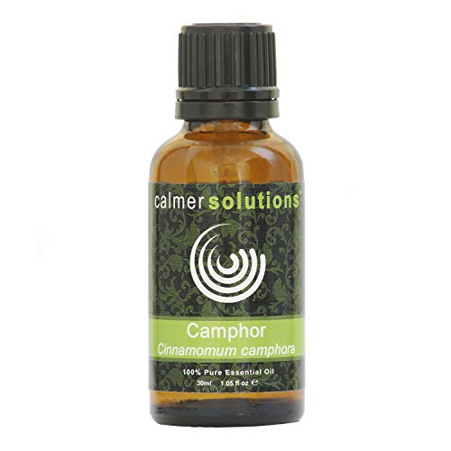 Calmer Solutions Camphre 100% Pur Essentiel Huile D'aromathérapie 30ml Cover
