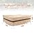WJ-X3 Large Beige & Coffee Patio Furniture Cover, 108W x 84D x 31H Inches - Waterproof, UV & Wind-Resistant, Anti-Fade - Perfect for Outdoor Table & Chair Sets