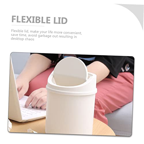 Healifty 2Pzs Mini Canecas con Tapa para Escritorio miniatura 3