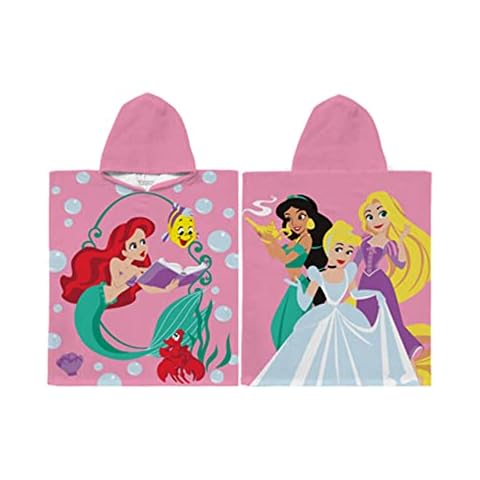 Disney Princess Hooded Towel Poncho for Kids Cover