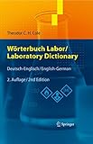  Wörterbuch Labor / Laboratory Dictionary: Deutsch/Englisch - English/German