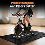 Treadmill Mat for Carpet &Hardwood Floors 79x39, Treadmills Mat, Mat for Under Treadmill/Walking Pad/Exercise Bike on Carpet, Hardwood Floors Protectior, Non-Slip, Waterproof, Noise Shock Absorption - Image 4