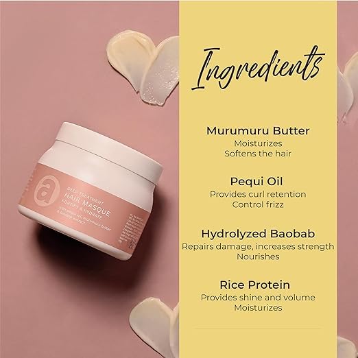 Miniatura 4 de Mascarilla capilar de tratamiento profundo  Mascarilla capilar para cabello rizado y ondulado  Rejuvenece el cabello dañado y seco con proteína