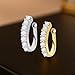 VAMA FASHIONS Clip on American Diamond Nosepin Without Piercing Pressing Type Indian Nose Rings Stud for Women - Combo 2pcs Gold & Silver