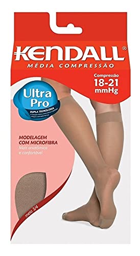 Meia 3/4 Com Ponteira Kendall Media Compressão 1671 Tamanho:M;Cor:Preto