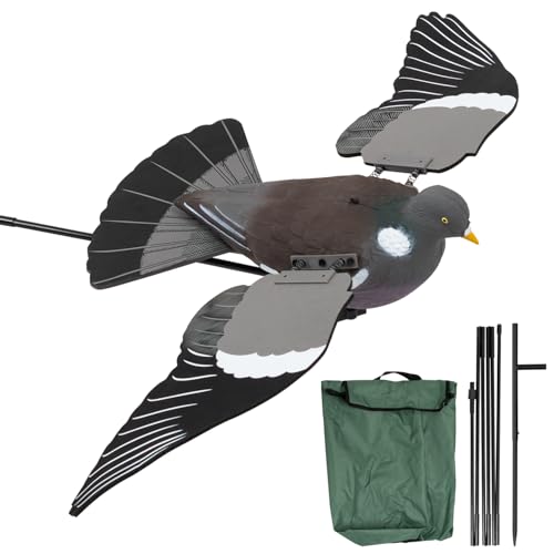 Nitehawk Full Body Painted Flying Pigeon Decoy with Moving Wings – Realistic Hunting & Shooting Accessory