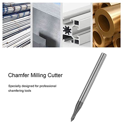 Cortador de chanfro, ponta de 0,08 pol. Não há necessidade de desinstalar 3 flautas CNC ferramenta d