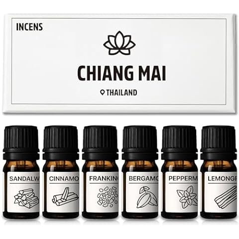 INCENS Aromatherapy Oil Set of 6 Cover