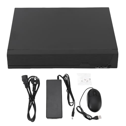 FLEXMAN 4K 8CH PoE NVR, H.265+ CCTV DVR 4K 5MP 4MP 3MP 1080P Grabador Video en Red Soporte USB Backup VGA HD Salida de Interfaz de Pantalla para Sistemas de Seguridad en el Hogar