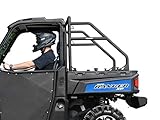 SuperATV Heavy Duty Rear Roll Cage Support for Polaris Ranger Midsize 500/570 / EV/ETX/Crew - SEE FITMENT - Wrinkle Black