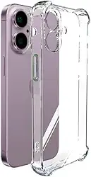 Capa Capinha Case Anti Impacto Queda Shock Transparente em Silicone Macio Proteção Compatível com iPhone 16 de 6.1 Polegadas