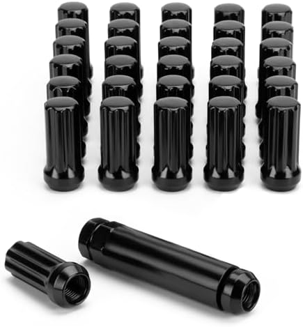 9/16-18 Black Lug Nuts for 1994-2011 Dodge Ram 2500 3500 Aftermarket Wheels