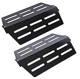BBQ funland Porcelain Steel Genesis Grill Parts Heat Deflectors for Weber Genesis 300 Series Grill Heat Plate Replacement Parts