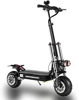 CAMTOP Electric Scooters Adult Off Road Fast Foldable 2 Wheel E Scooter Powerful Dual Motor Dual Suspension Disc Brake 11in Vacuum Tubeless Tire 60V/33AH Large Capacity Lithium Battery
