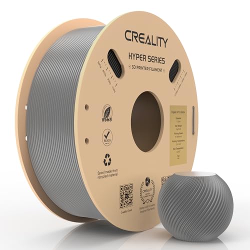 Creality PETG Filament, Hyper PETG 1.75mm 3D Printer Filament: 30-600mm/s, Size Accuracy +/- 0.02mm, Cardboard Spool (2.