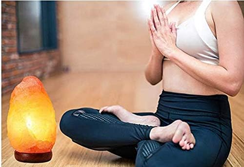 Giggi 4-6 KG Salt Lamp | Premium 100% Natural Himalayan Salt Lamp Hand Crafted Wooden Base Salt Lamps Himalayan | Pink Salt Lamp | Bedside Lamp | Rock Salt Lamp Night Light Crystal Lamp SAD Lamp