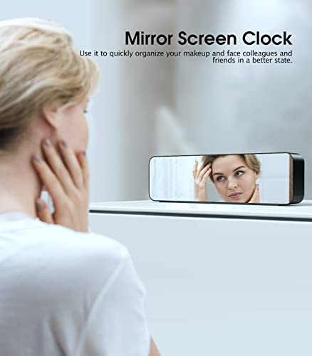 Zgrmbo Digital Clock For Bedrooms, 2400Mah Battery Powered/Plug-In Digital Alarm Clock, Digital Day Calendar Clock, Chargable Desk Digital Clock, Snooze Mode, Custom Brightness, Voice-Activated Mode #TOP6