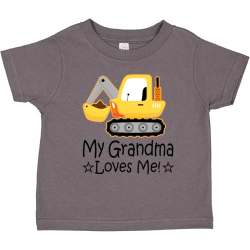 inktastic My Grandma Loves Me Grandson Truck Toddler T-Shirt