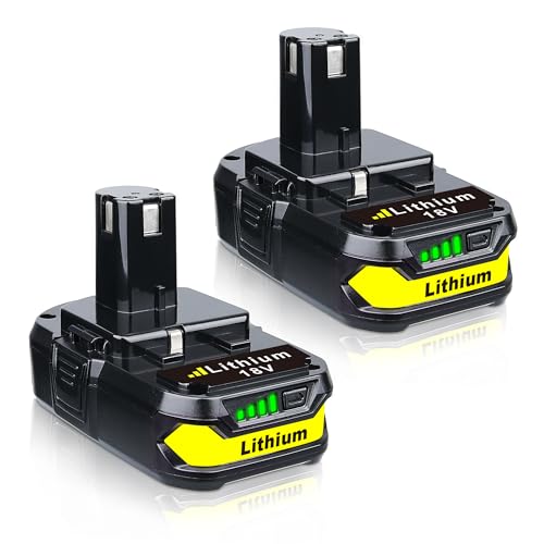 VANTTECH 2Packs P102 18V 3.6Ah Battery Replacement for Ryobi 18V Lithium Ion Battery P108 P103 P105 P107 P109 P104 Compatible with Ryobi 18-Volt Plus Power Tools