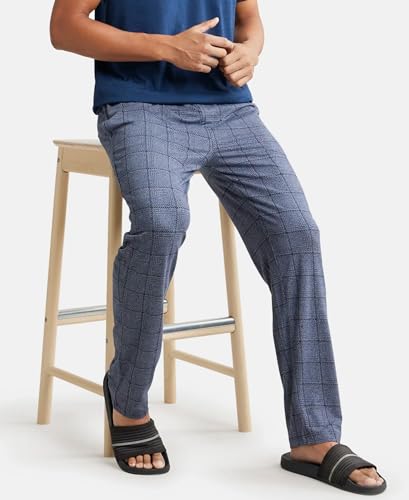 Image of Jockey IM03 Men Tencel Micro Modal Cotton Elastane Stretch Regular Fit Pyjama with Side Pockets (Colors & Prints May Vary)
