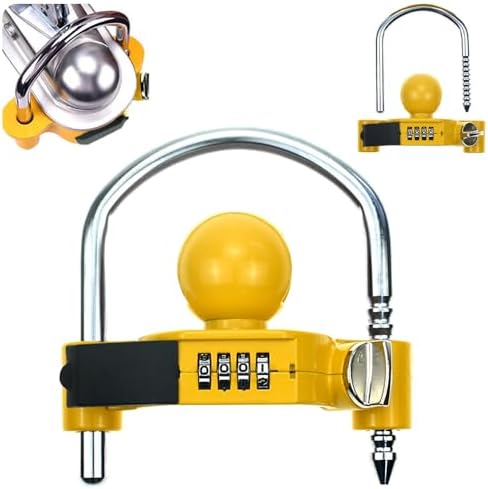 BITUXX Anhängerschloss - Diebstahlsicherung Für 50mm Kupplungen