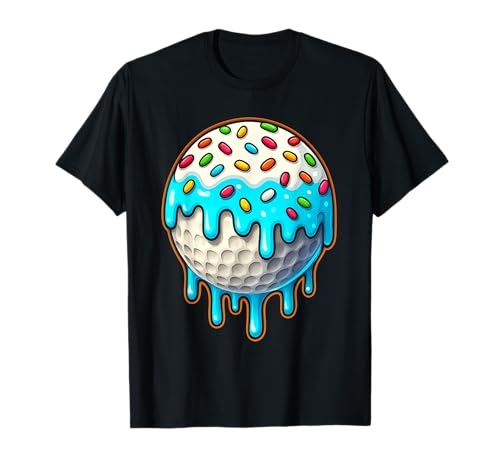 Golf Ice Cream Drip Graphic T-Shirt