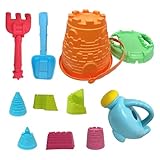Sand Toys Set - 11X Young Kid Sandbox Tools, Outdoor Construction Balance...