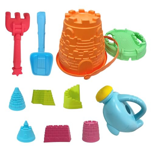 Sand Toys Set - 11X Young Kid Sandbox Tools, Outdoor Construction Balance Feature, Interactive Castle Building Style, Kids Funct