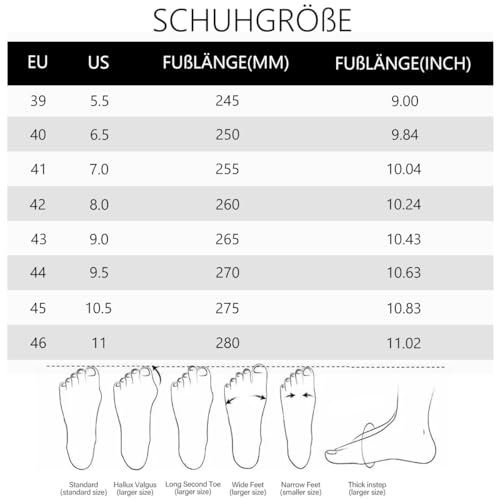 LANGFEUU Męskie buty, buty sportowe, buty do chodzenia po ulicy, sneakersy, lekkie, do biegania, na siłownię, fitness, czarne, rozmiar 39-46 EU, 01 czarny, 42 EU