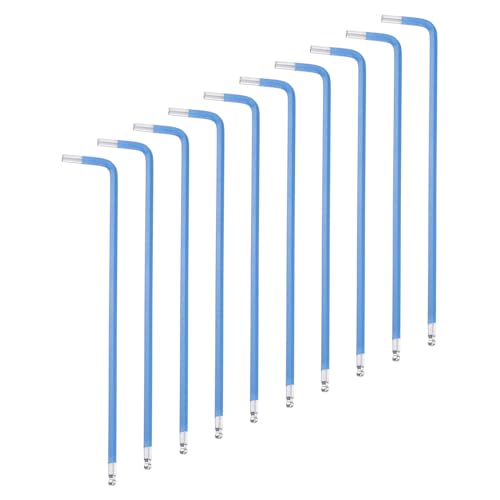 QUARKZMAN Llave Hexagonal de Bola de 10 Piezas, 3mm, de Acero S2 en Forma de L con Brazo Largo, Herramienta de Reparación para el Hogar