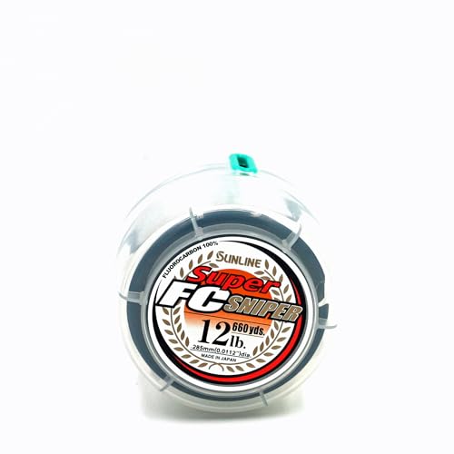 Sunline Super FC Sniper Fluorocarbon Fishing Line, 12 Pound 660 Yards, Natural Clear