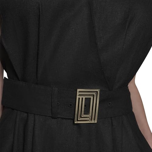 Image of Karl Lagerfeld Women's Short Sleeve Multifunctional Shirt Dress