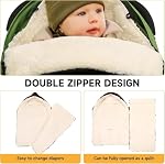 EAQ Winter Stoller Footmuff,Stroller Bunting Bag,Baby Stroller Sleeping Bag Warm Thick Lamb Fleece Windproof Baby Car Seat Cover for Strollers/Prams/Pushchairs