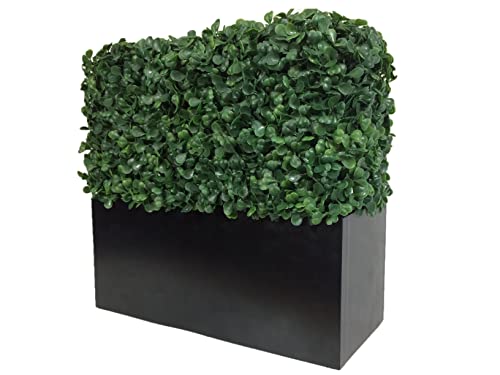 MODEENI Artificial Boxwood Topiary Plant Shrub Hedge Wall Tabletop Bush