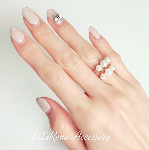 Amazon リリレナ Lilirena パール 3連 リング ダブルパール 指輪 アクセサリー ジュエリー 指輪 結婚式 パーティー 2次会 ファッションリング プレゼント フェイクパール ホワイトゴールド ゴールド 刃 スタッズ ホワイトデー レディース 韓国 オルチャン リング 通販