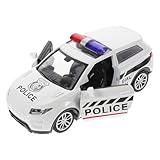 HANABASS Polizeiwagen Maßstab Metall Miniatur Auto Mit Rückziehmechanismus Für Dekoration Und Spielzeug Für Mädchen Detailgetreu Und Realistisch Für Sammler