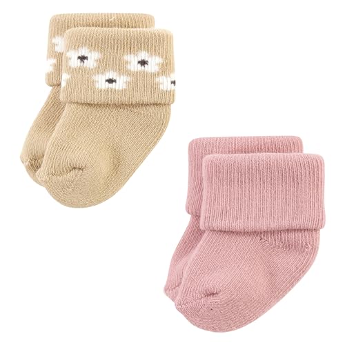 Image of Hudson Baby Baby 8-pack Cotton Rich Newborn and Terry Socks
