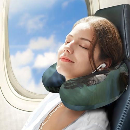 Almohada espuma viscoelástica talla única para viaje miniatura 3