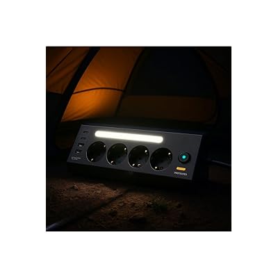 Akım Korumalı Çoklu Priz | 4 Priz Girişi + 2 USB-C + 2 USB-A Çıkışı | 2 Metre Kablo | LED Işıklı | Hızlı Şarj ve Güvenli Kullanım