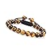 Produktbild GD GOOD.designs Herren Armband aus echten Tigerperlen (Shamballa) Perlenarmband geflochten mit Tigerstein Tigerperle Tigerauge Tigerperlenarmband